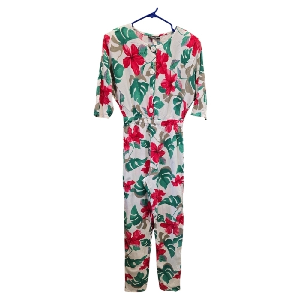 Vtg Laura Leslie California Jumpsuit - Picture 1 of 10